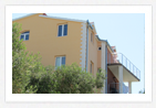 View from the sea to the apartments